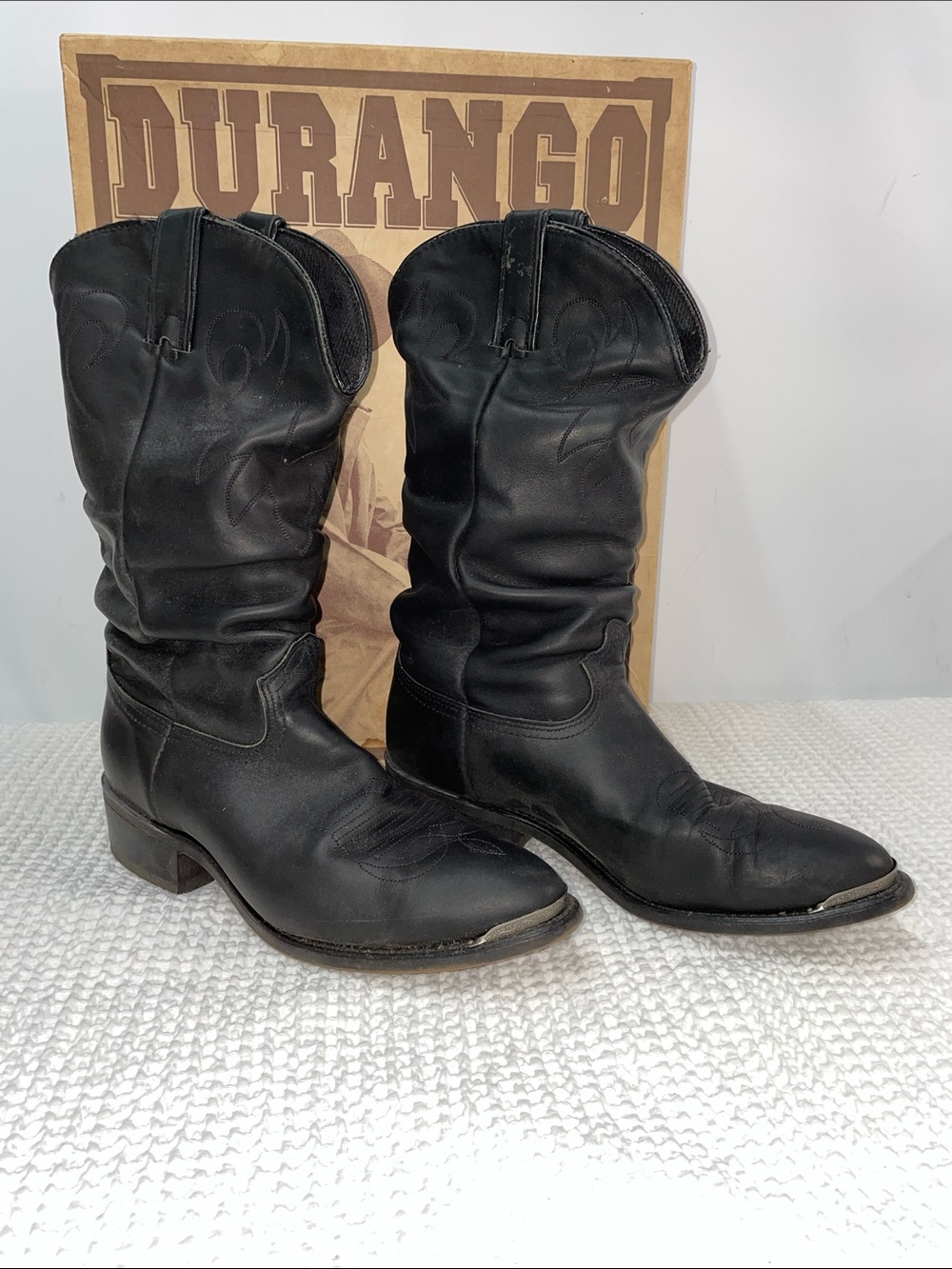 VINTAGE DURANGO MENS 12” SLOUCH TOP BOOTS FTL-05-127